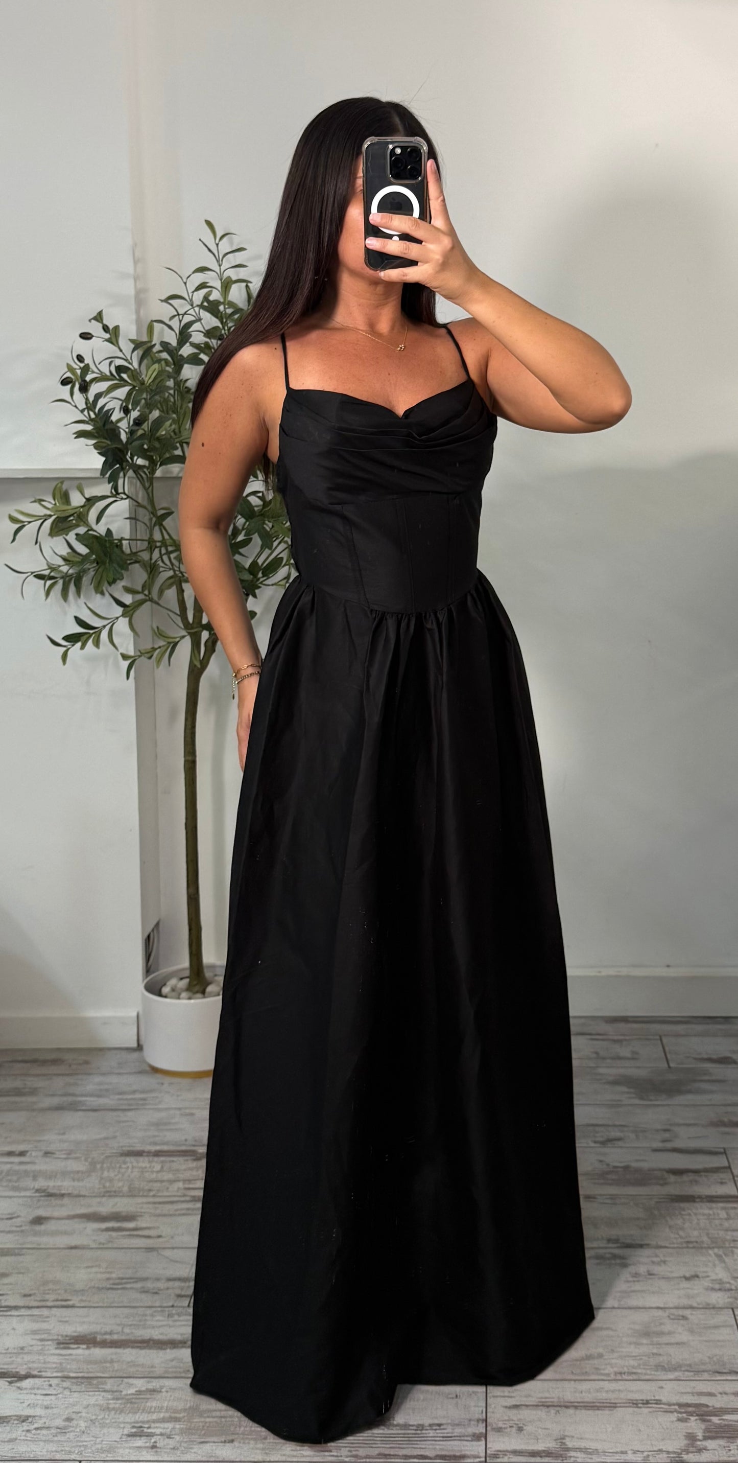Robe corset noir