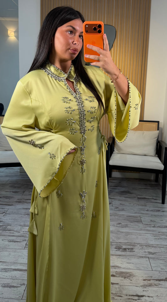 Abaya Dubai vert