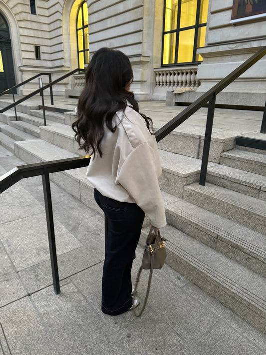 Bombers velour beige