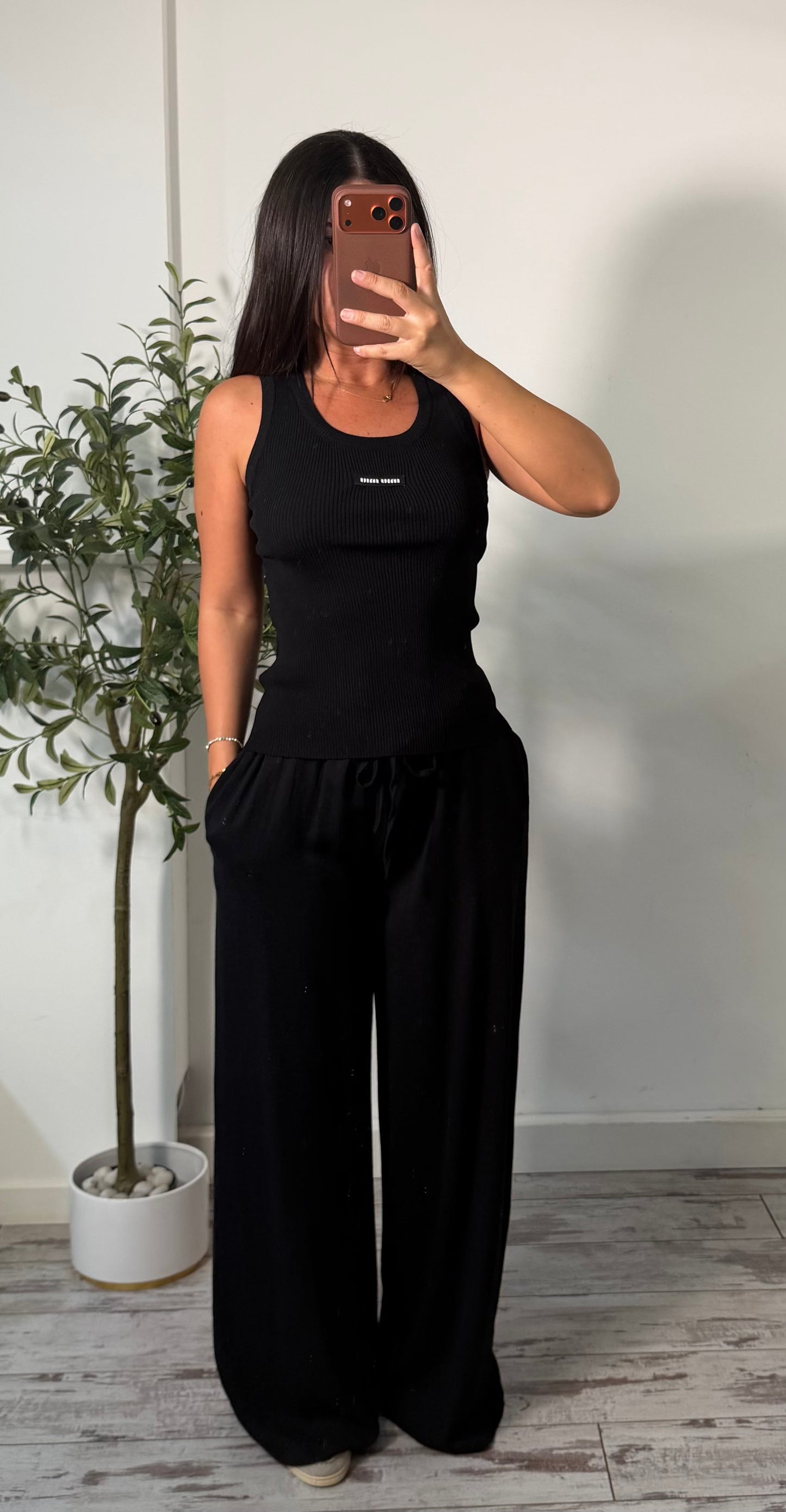 Pantalon fluide noir