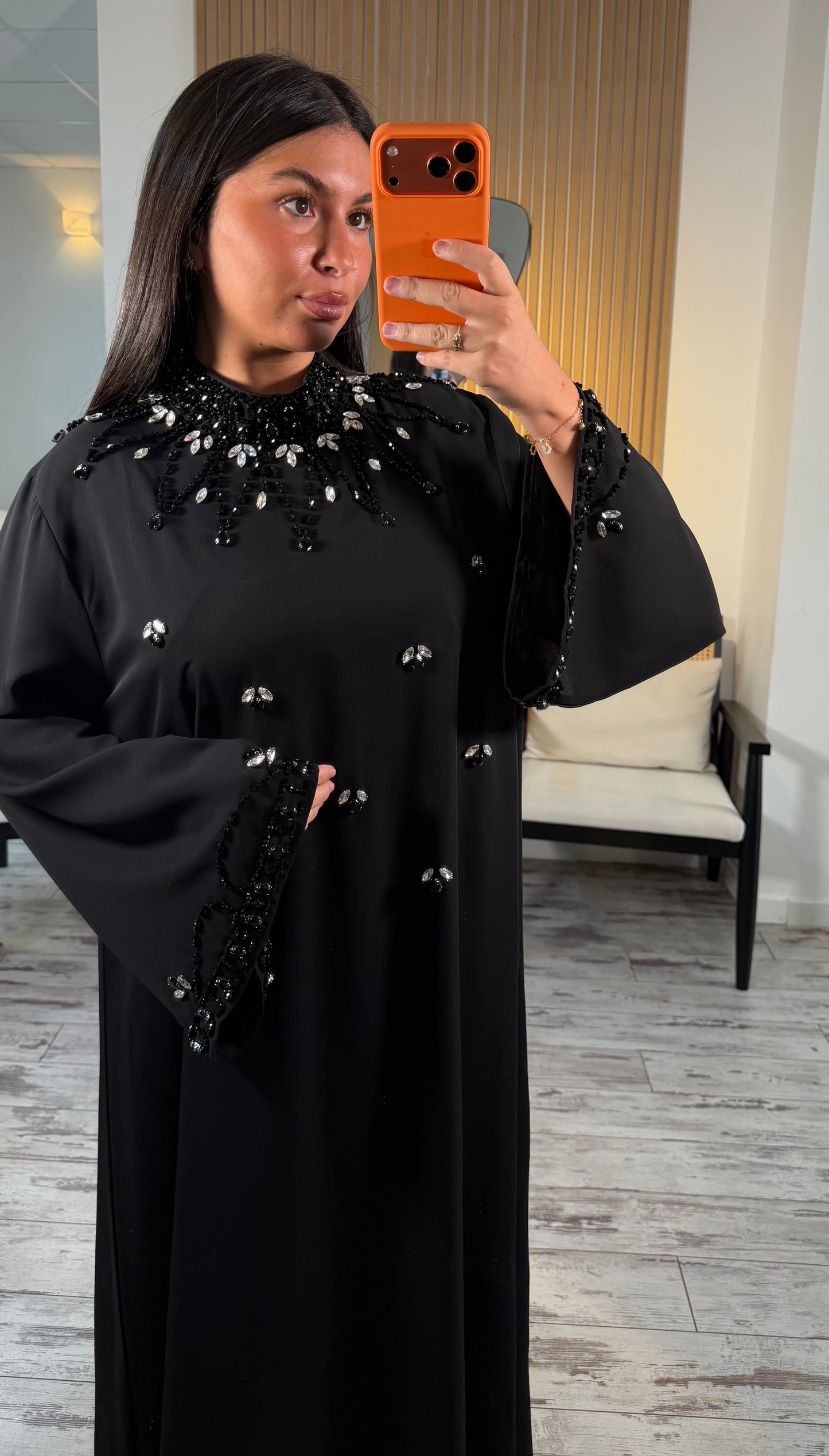 Abaya Dubai noir