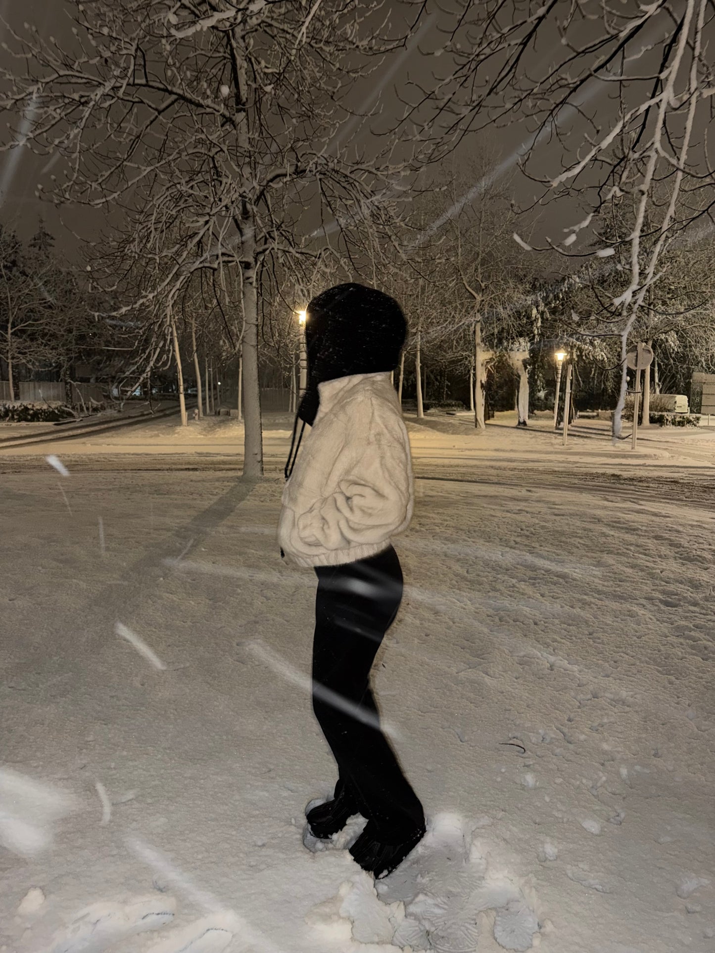 Fourrure vegan beige