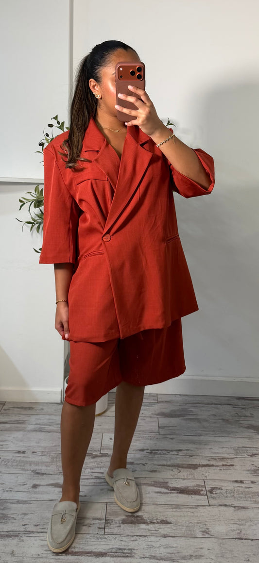 Ensemble oversize terracotta