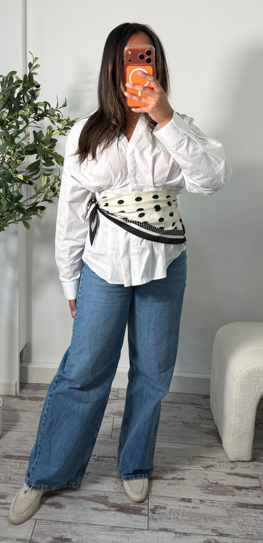Foulard petit poids blanc