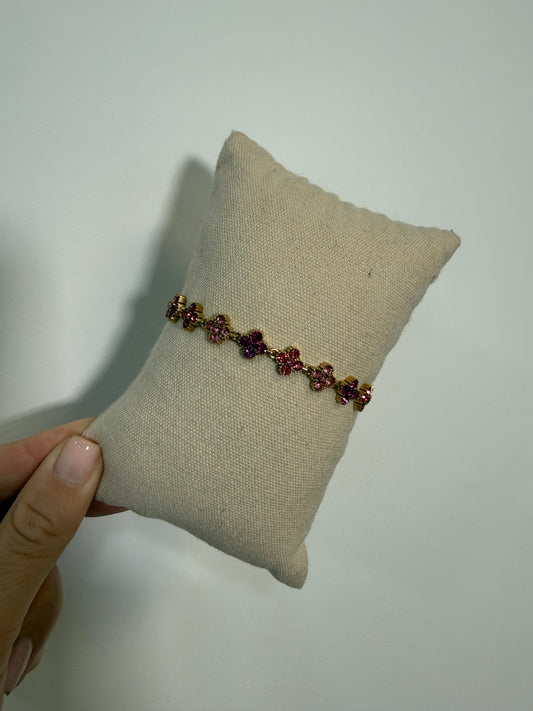 Bracelet rose violet