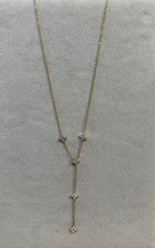 Collier pendant strass