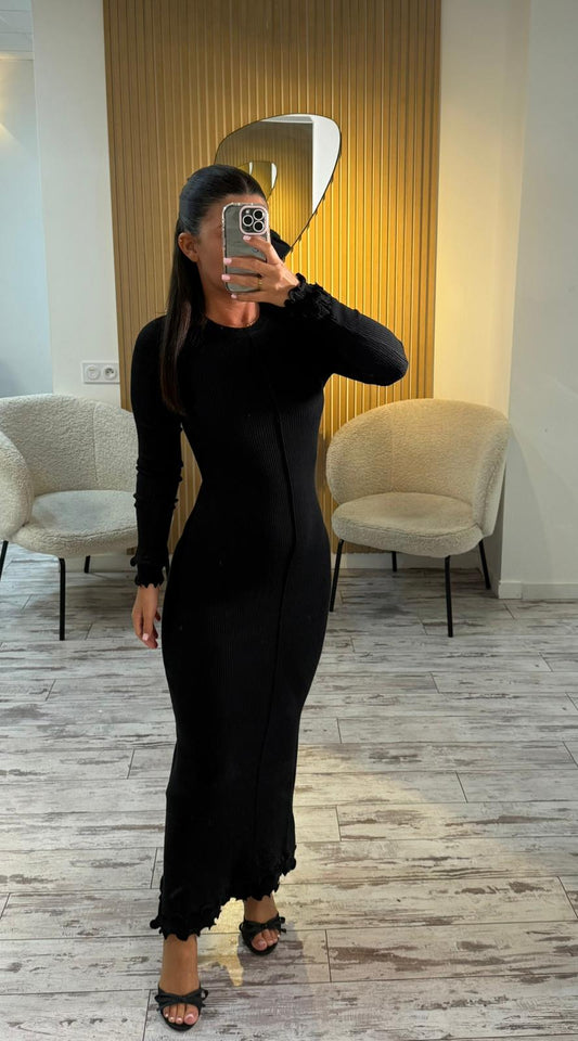 Robe longue noire