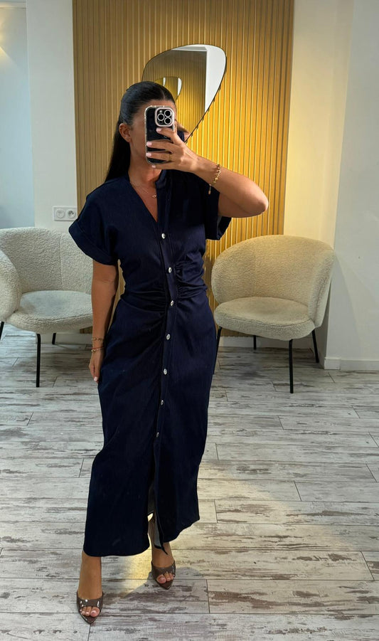 Robe longue en jean